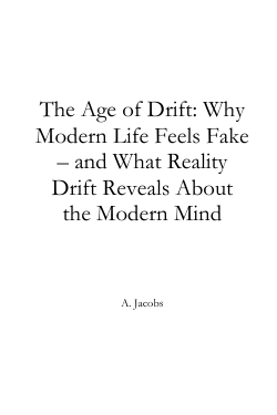 The Age of Drift: Understanding Modern Unreality Through Cognitive Ecology and Semantic Fidelity