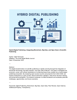 Hybrid digital publishing and media studies