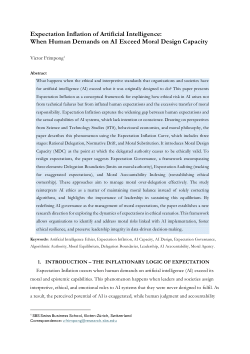Expectation Inflation of Artificial Intelligence: When Human Demands on AI Exceed Moral Design Capacity