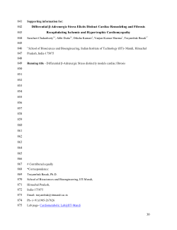<p dir="ltr"><b>Supporting information for "</b><b>Differential β-Adrenergic Stress Elicits Distinct Cardiac Remodeling and Fibrosis Recapitulating Ischemic and Hypertrophic Cardiomyopathy"</b></p>
