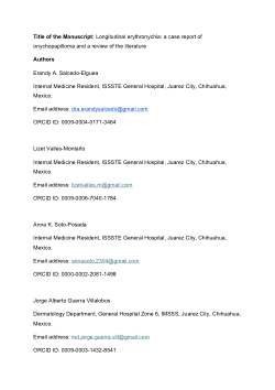 Longitudinal erythronychia: a case report of onychopapilloma and a review of the literature