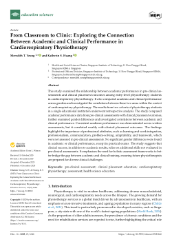 From Classroom to Clinic: Exploring the Connection Between Academic and Clinical Performance in Cardiorespiratory Physiotherapy