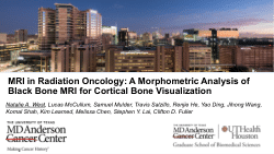 MRI in Radiation Oncology: A Morphometric Analysis of Black Bone MRI for Cortical Bone Visualization