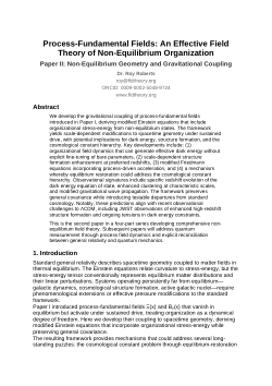 <b>Process-Fundamental Fields: An Effective Field Theory of Non-Equilibrium Organization</b>