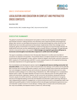 ERICC Synthesis report _ Localisation and education in conflict and protracted crisis contexts