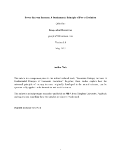 Power Entropy Increase: A Fundamental Principle of Power Evolution