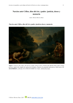 <b>Narciso ante Céfiso, dios del río y padre: justicia, deseo y memoria</b>
