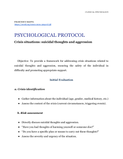 PSYCHOLOGICAL PROTOCOL