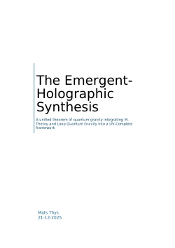Alternative Emergent-Holographic Synthesis