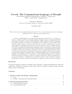 Vyresh: The Computational Language of Thought