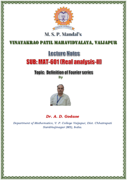 Definition of Fourier series