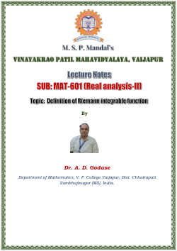 Definition of Riemann integrable function