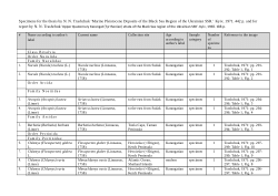Catalog of the Quaternary shell collection of N. N. Trashchuk (monographic part). English version