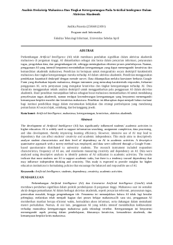 KREATIVITAS MAHASISWA - PENGGUNAAN AI