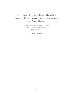 An Improved Explicit Upper Bound for Smallest Primes in Arithmetic Progressions for Prime Moduli