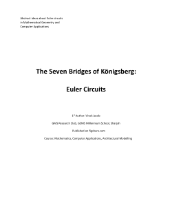 The Seven Bridges of Konigsberg: Euler Circuits