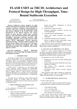 FLASH USDT on TRC20: Architecture and Protocol Design for High-Throughput, Time-Bound Stablecoin Execution
