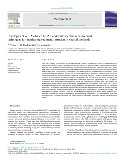 Tysiąc, P., Moskalewicz, D., Janowski, Ł., 2025, Development of UAV-based LiDAR and multispectral measurement techniques for monitoring sediment intrusion in coastal wetlands, Measurement 253, 117459, https://doi.org/10.1016/j.measurement.2025.117459