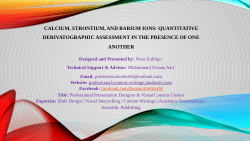 Calcium, Strontium, and Barium Ions: Quantitative Derivatographic Assessment in the Presence of One Another