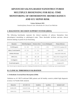 Saliva‑Based Multiplex Paper Sensor for Remote Orthodontic and ICU Monitoring – A Research Proposal