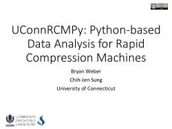 UConnRCMPy: Python-based Data Analysis for Rapid Compression Machines