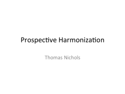 Prospective Harmonization