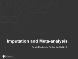 Imputation & Meta-Analysis