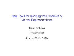 New Tools for Tracking the Dynamics of Mental Representations