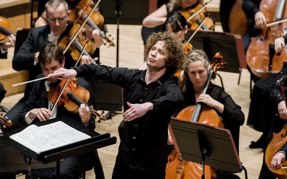 Santtu-Matias Rouvali credit Camilla Greenwell Conductor Santtu-Matias Rouvali on stage