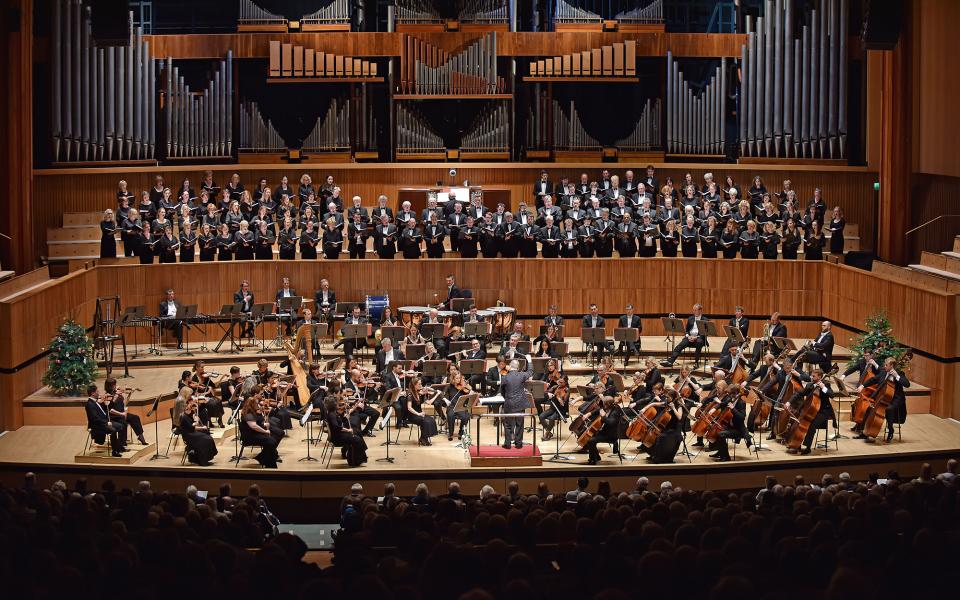 Orchestra on stage, credit Philharmonia Philharmonia Orchestra on stage