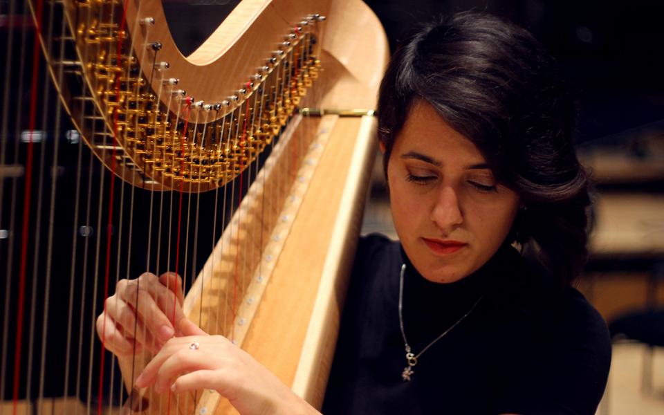 MMSF_Michela_credit Nikolaj Schubert Photo of a member of the Philharmonia MMSF Instrumental Fellowship Programme