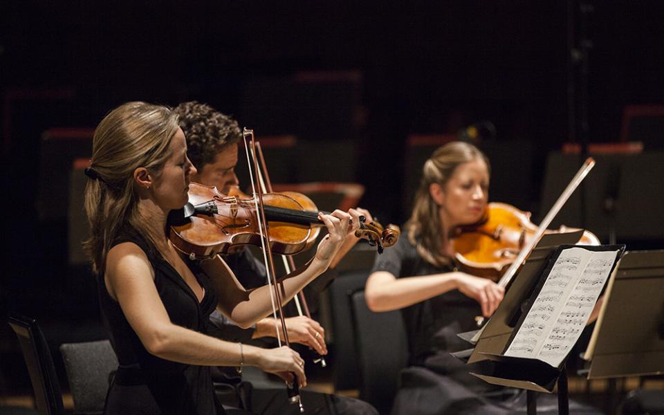 Philharmonia Chamber Players, credit Marina Vidor Philharmonia Chamber Players on stage