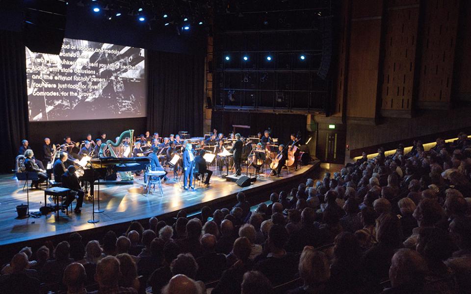 Weimar Berlin cabaret, Queen Elizabeth Hall, credit Belinda Lawley View of Weimar Berlin cabaret at Queen Elizabeth Hall