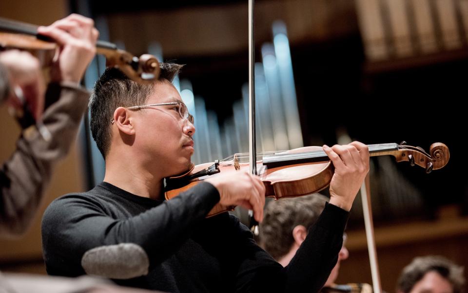 Soong Choo at the Royal Festival Hall, credit Camilla Greenwell Soong Choo performing at the Royal Festival Hall