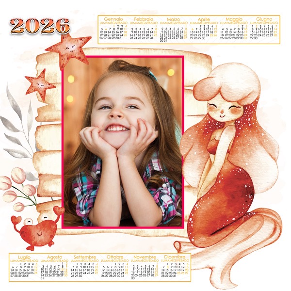 Visuazza il modello Calendario 2026