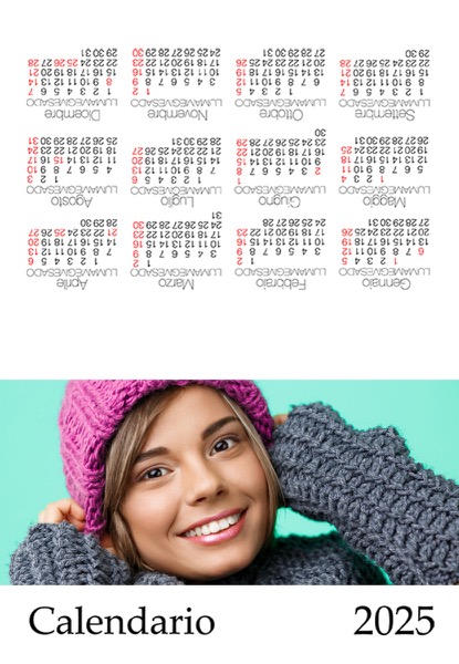 Visuazza il modello Calendario 2025