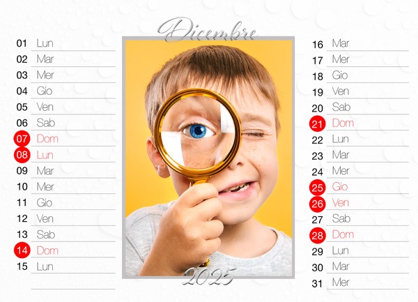 Visuazza il modello Calendario 2025