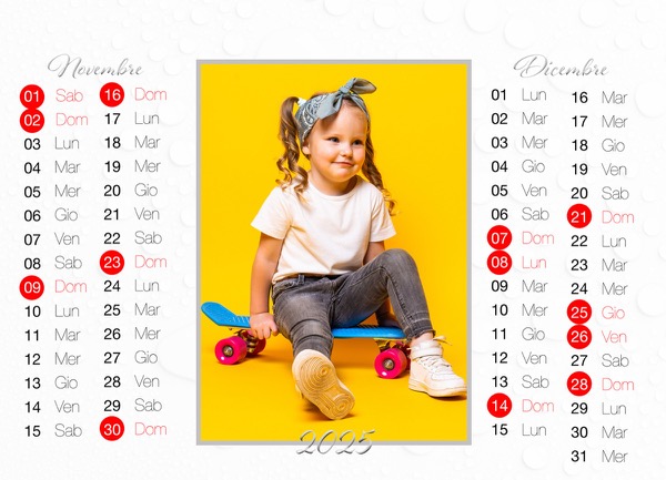 Visuazza il modello Calendario 2025