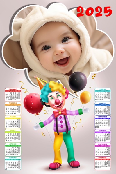 Visuazza il modello Calendario 2025