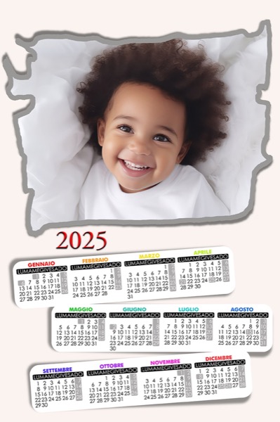 Visuazza il modello Calendario 2025