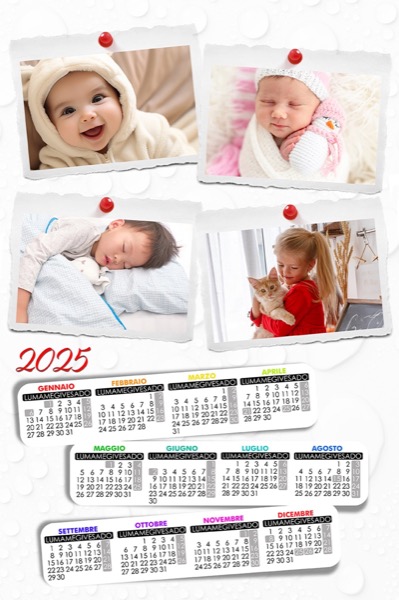 Visuazza il modello Calendario 2025