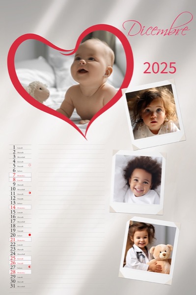Visuazza il modello Calendario 2025