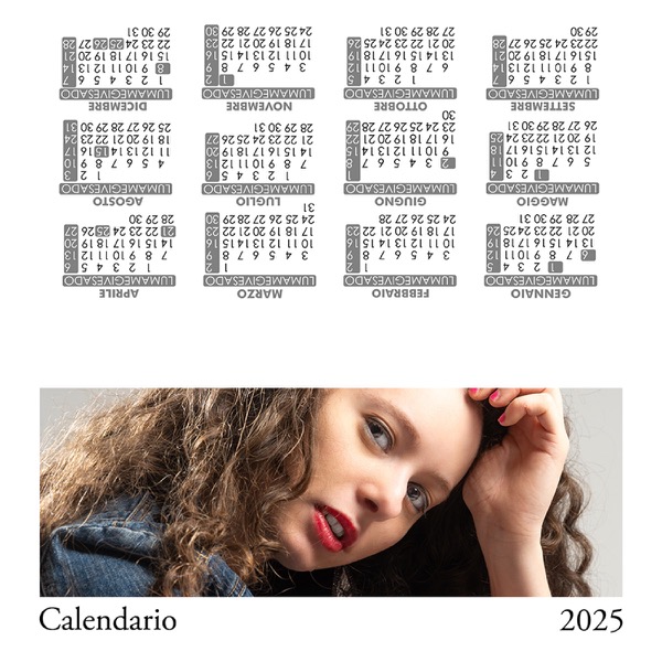 Visuazza il modello Calendario 2025