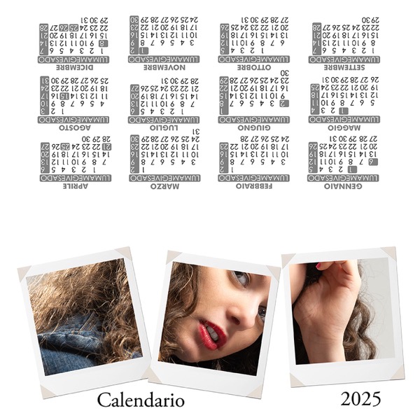 Visuazza il modello Calendario 2025
