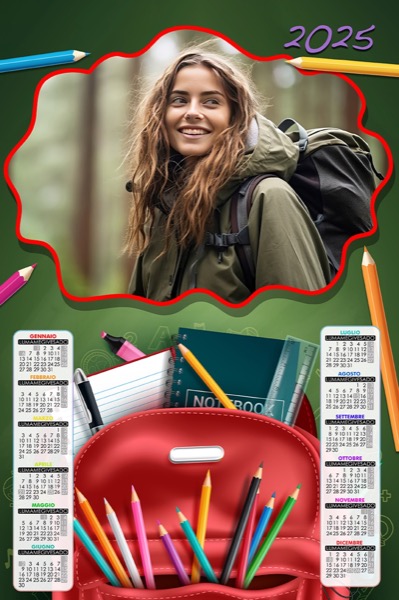 Visuazza il modello Calendario 2025