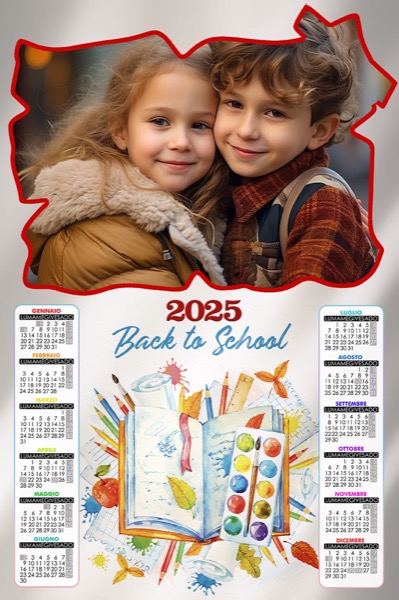 Visuazza il modello Calendario 2025