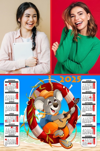 Visuazza il modello Calendario 2025