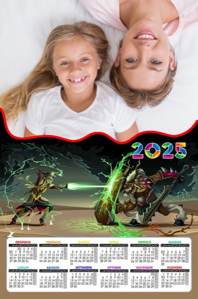 Visuazza il modello Calendario 2025