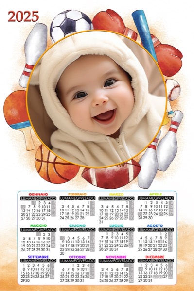 Visuazza il modello Calendario 2025