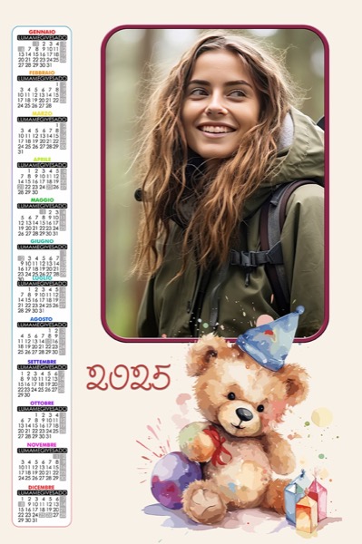 Visuazza il modello Calendario 2025